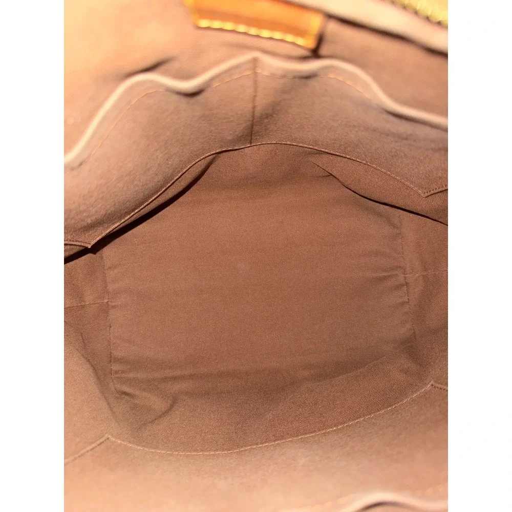 Louis Vuitton Palermo PM Monogram Canvas Handbag Brown Tote‎ M40145
